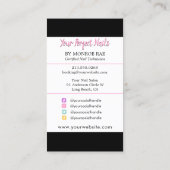 Nail Tech of Stylist Nail Salon Holographic Visitekaartje (Achterkant)