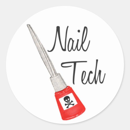 Nail Tech Poison Polish Sticker (Voorkant)