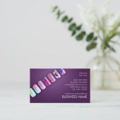 Nail Tech Professionals Business Card Template Visitekaartje (Staand voorkant)