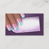 Nail Tech Professionals Business Card Template Visitekaartje (Achterkant)