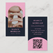 Nail Tech Qr Code Photo  Visitekaartje (Voorkant / Achterkant)