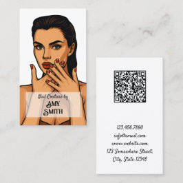 Nail Tech QR-Visitekaartje Visitekaartje
