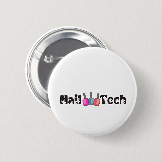 NAIL TECH RONDE BUTTON 5,7 CM (Voorkant /achterkant)