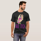 Nail-tech, schattige nageltechnische t-shirt (Voorkant volledig)
