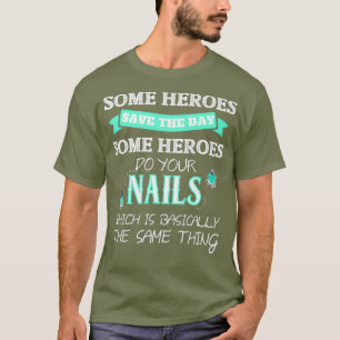Nail Tech-Shirt voor vrouwen Funny Nail-technicus T-shirt