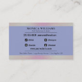 Nail Tech Simple Elegant Visitekaartje (Achterkant)