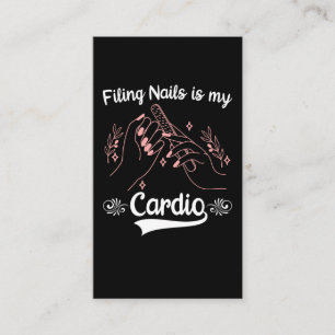 Nail Tech Sport Cosmetics Nail Filing Manicurist Visitekaartje