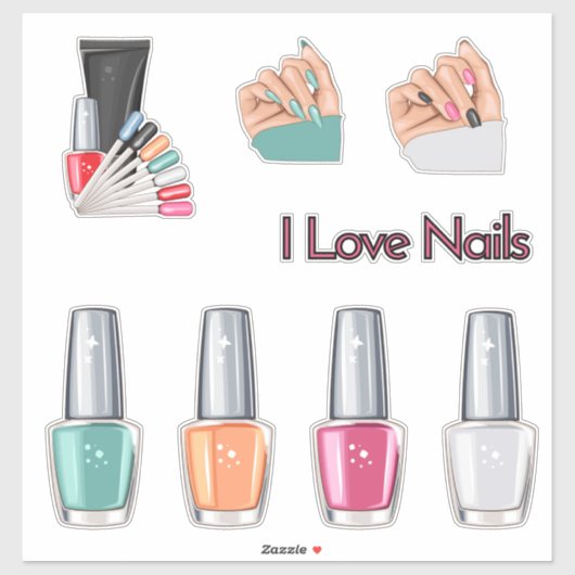Nail Tech Sticker pack (Vel)