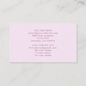 Nail Tech Tarot Kaart Theme Pink Visitekaartje (Achterkant)