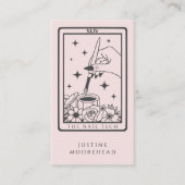 Nail Tech Tarot Kaart Visitekaartje (Voorkant)