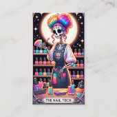 Nail Tech Tarot Kaart Visitekaartje (Voorkant)