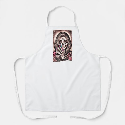 Nail Tech Tarot Thema Schort (Voorkant)