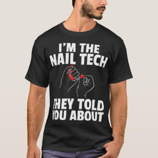 Nail Tech Technicus Poolse Cosmetoloog T-shirt