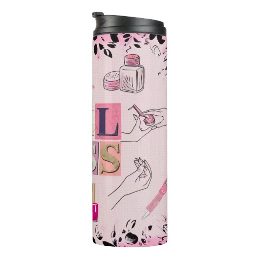 Nail Tech Thermosbeker (Geroteerd rechts)