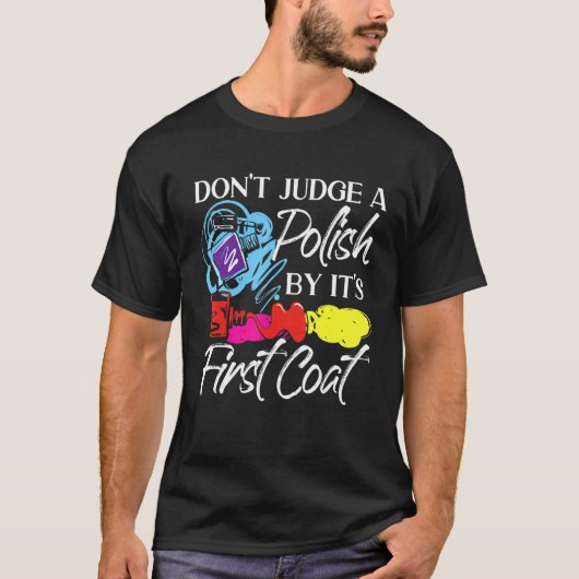Nail Tech Work Uniform Nail Pools 2 T-shirt (Voorkant)