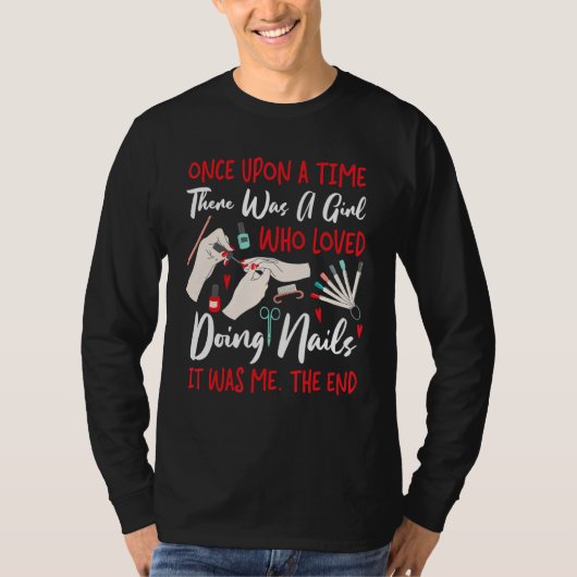 Nail Tech Work Uniform Nail T-shirt (Voorkant)