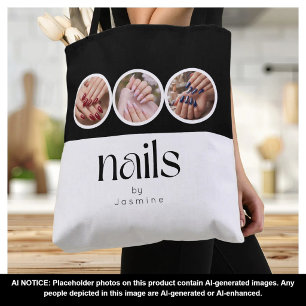Nail Tech Zwart En Wit 3 Foto Promotie Tote Bag