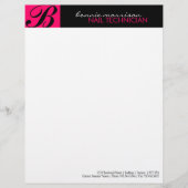 Nail Technicia Letterhead of Flyer Briefhoofd (Voorkant)
