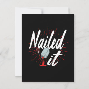 Nail Technicia Nailing Nailing Notitiekaartje
