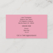 Nail Technicia Pools Visitekaartje (Achterkant)