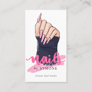 Nail Technicia Salon Logo Visitekaartje