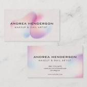 Nail Technicia Visitekaartjes, Nail Artist Makeup Visitekaartje (Voorkant / Achterkant)