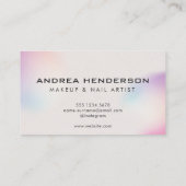 Nail Technicia Visitekaartjes, Nail Artist Makeup Visitekaartje (Achterkant)