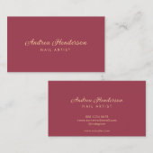 Nail Technicia Visitekaartjes, Nail Artist Makeup Visitekaartje (Voorkant / Achterkant)