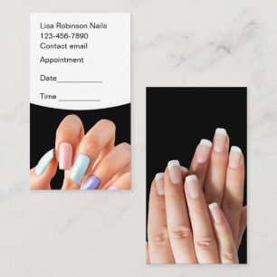 Nail Technician Client Afspraakkaarten Afsprakenkaartje