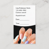 Nail Technician Client Afspraakkaarten Afsprakenkaartje (Voorkant)