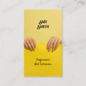 Nail Technician Custom QR Visitekaartje (Voorkant)