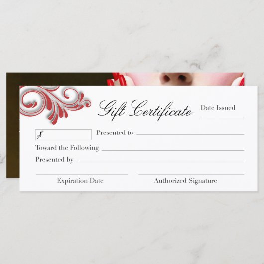 NAIL TECHNICIAN GIFT CERTIFICAAT (Voorkant / Achterkant)
