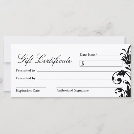 NAIL TECHNICIAN GIFT CERTIFICAAT (Achterkant)