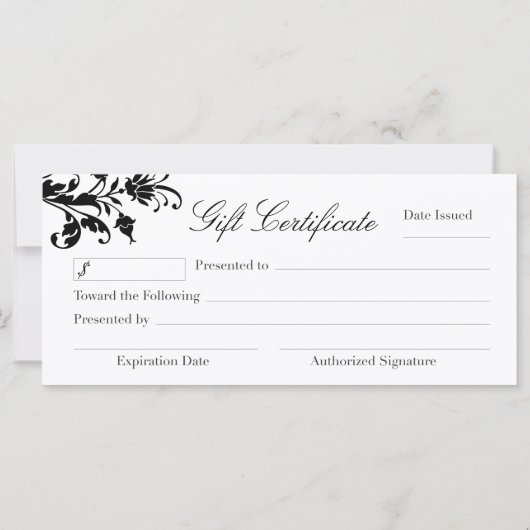 NAIL TECHNICIAN GIFT CERTIFICAAT (Achterkant)