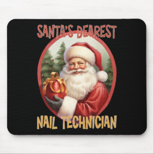 Nail Technician Kerstvakantie Love Xmas Muismat