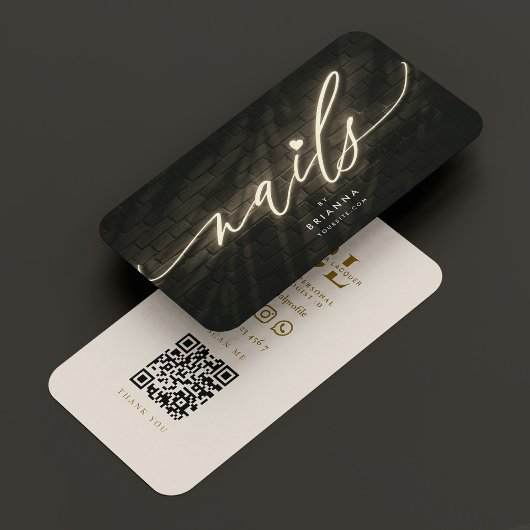 Nail Technician Manicurist Nail Salon Sand Visitekaartje