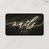Nail Technician Manicurist Nail Salon Sand Visitekaartje (Voorkant)