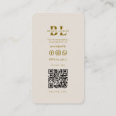 Nail Technician Manicurist Nail Salon Sand Visitekaartje (Achterkant)