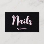 Nail Technician Premium QR-link naar chat Visitekaartje (Voorkant)