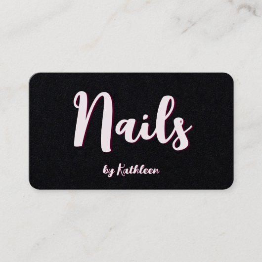 Nail Technician Premium Visitekaartje (Voorkant)
