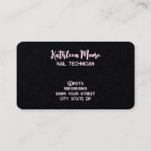Nail Technician Premium Visitekaartje (Achterkant)