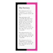 Nail Technician prijslijst Reclamekaart (Achterkant)