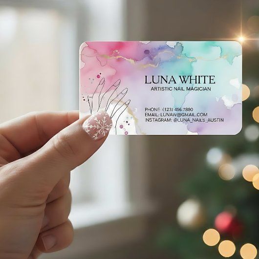 💅🏻 Nail Technician QR Visitekaartje