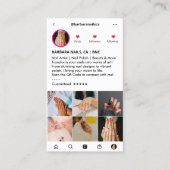 Nail Technician Schoonheidssalon Instagram Loyalit Visitekaartje (Voorkant)
