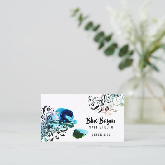 Nail Technician Schoonheidssalon Visitekaartje (Staand voorkant)