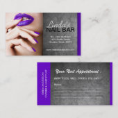 NAIL TECHNICIAN VISITEKAARTJE AFSPRAKENKAARTJE (Voorkant / Achterkant)