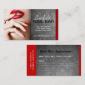 NAIL TECHNICIAN VISITEKAARTJE AFSPRAKENKAARTJE (Voorkant / Achterkant)