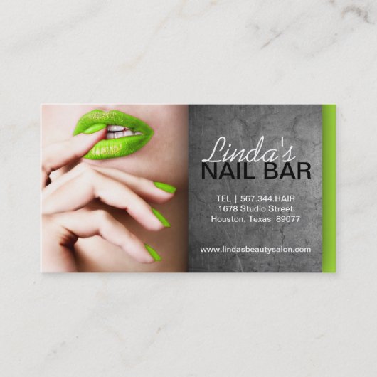 NAIL TECHNICIAN VISITEKAARTJE AFSPRAKENKAARTJE (Voorkant)