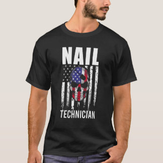Nail Technicier Certified Nail Tech Artist Manicur T-shirt