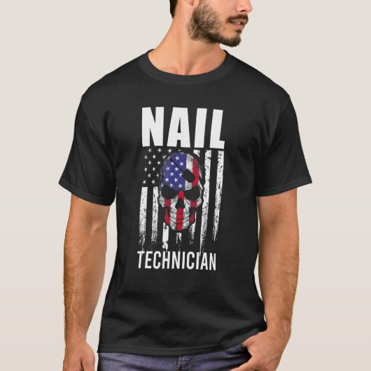Nail Technicier Certified Nail Tech Artist Manicur T-shirt (Voorkant)